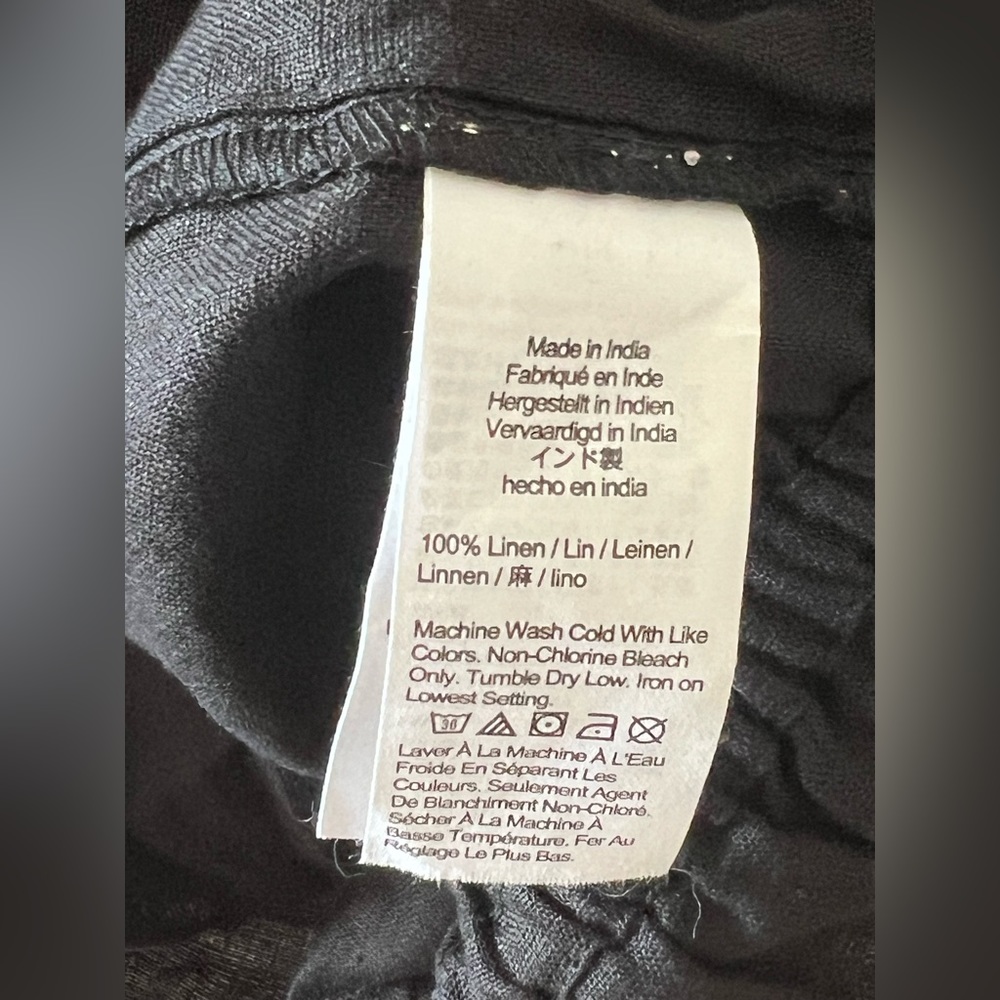 🖤 J.Crew Ruffle-Waist Linen Tank | Size L - Picture 5 of 8